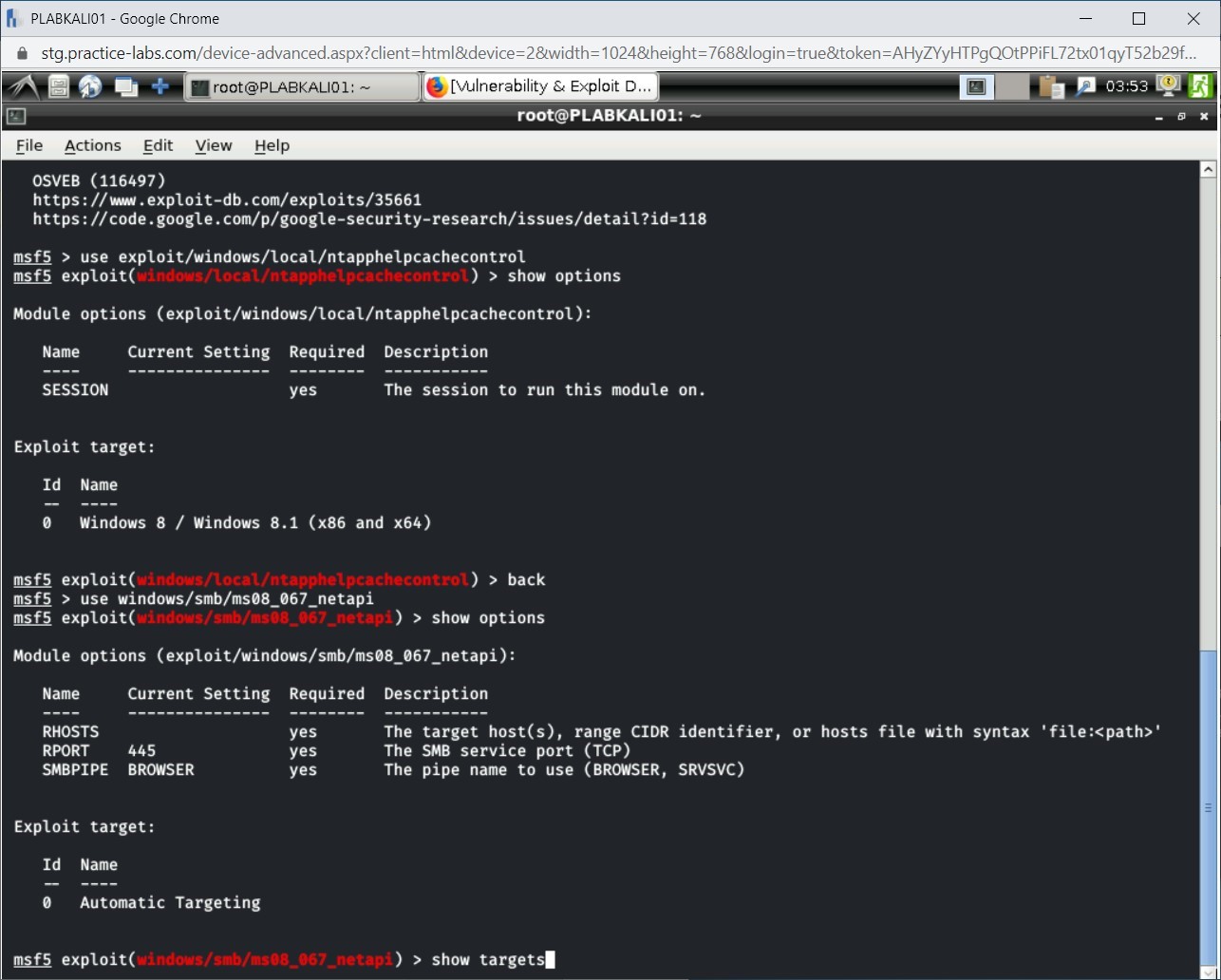 Figure 2.13 Screenshot of PLABKALI01
