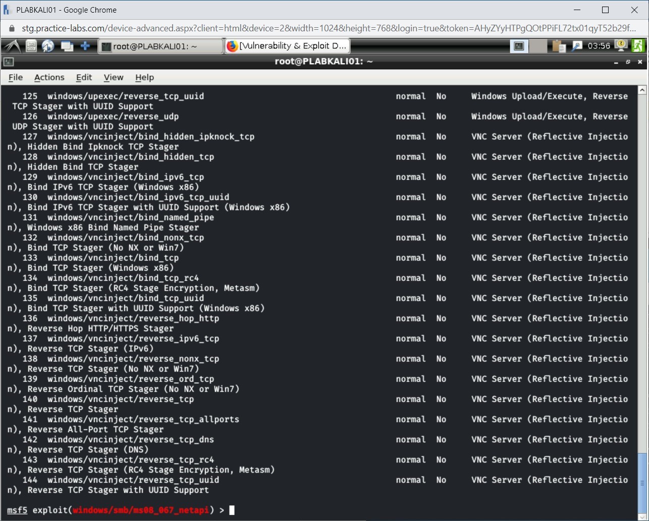 Figure 3.2 Screenshot of PLABKALI01