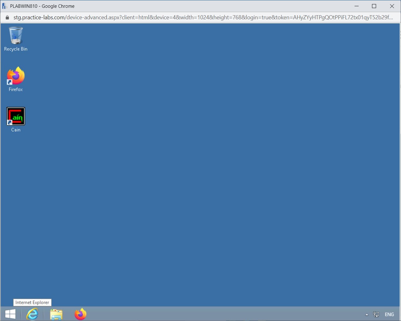 Figure 4.7 Screenshot of PLABWIN810