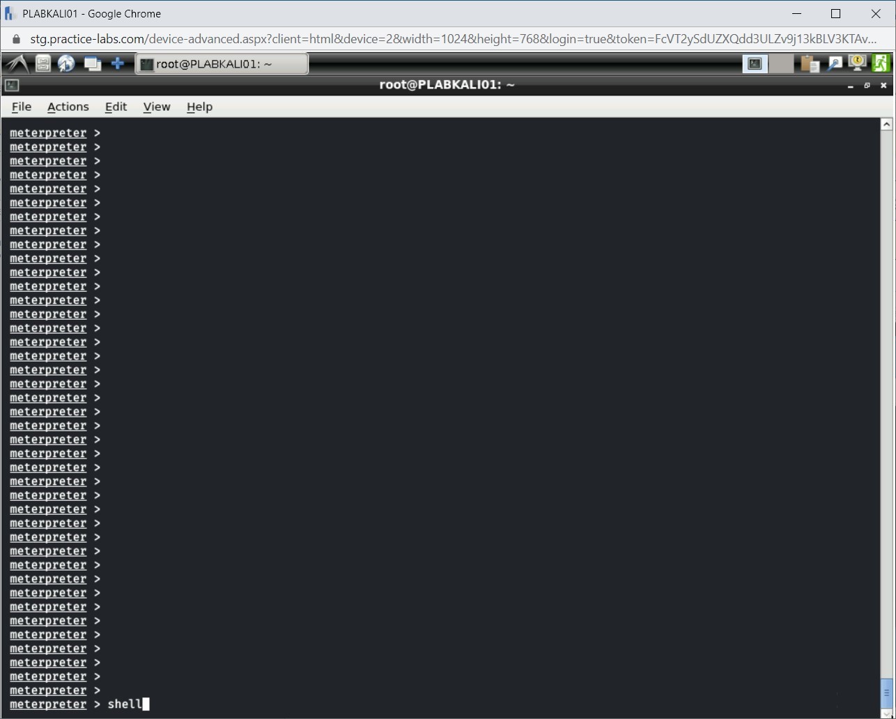 Figure 4.27 Screenshot of PLABKALI01