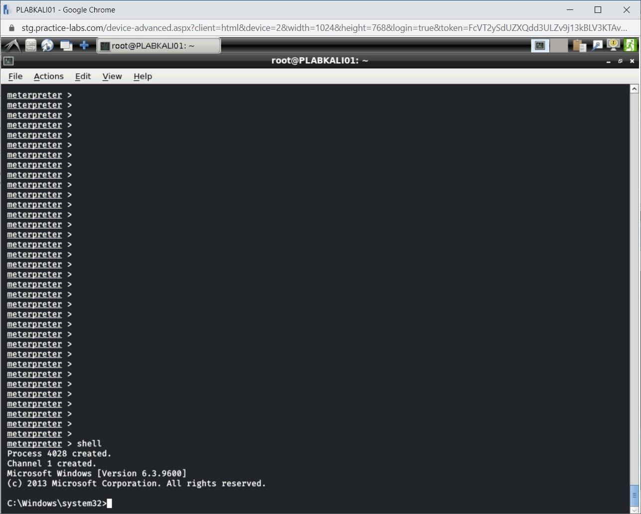 Figure 4.28 Screenshot of PLABKALI01