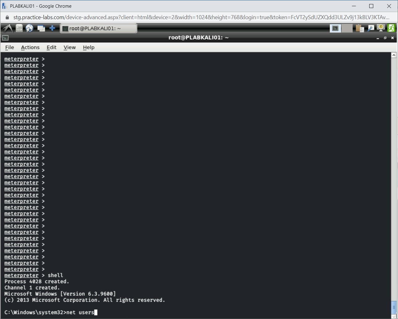 Figure 4.29 Screenshot of PLABKALI01