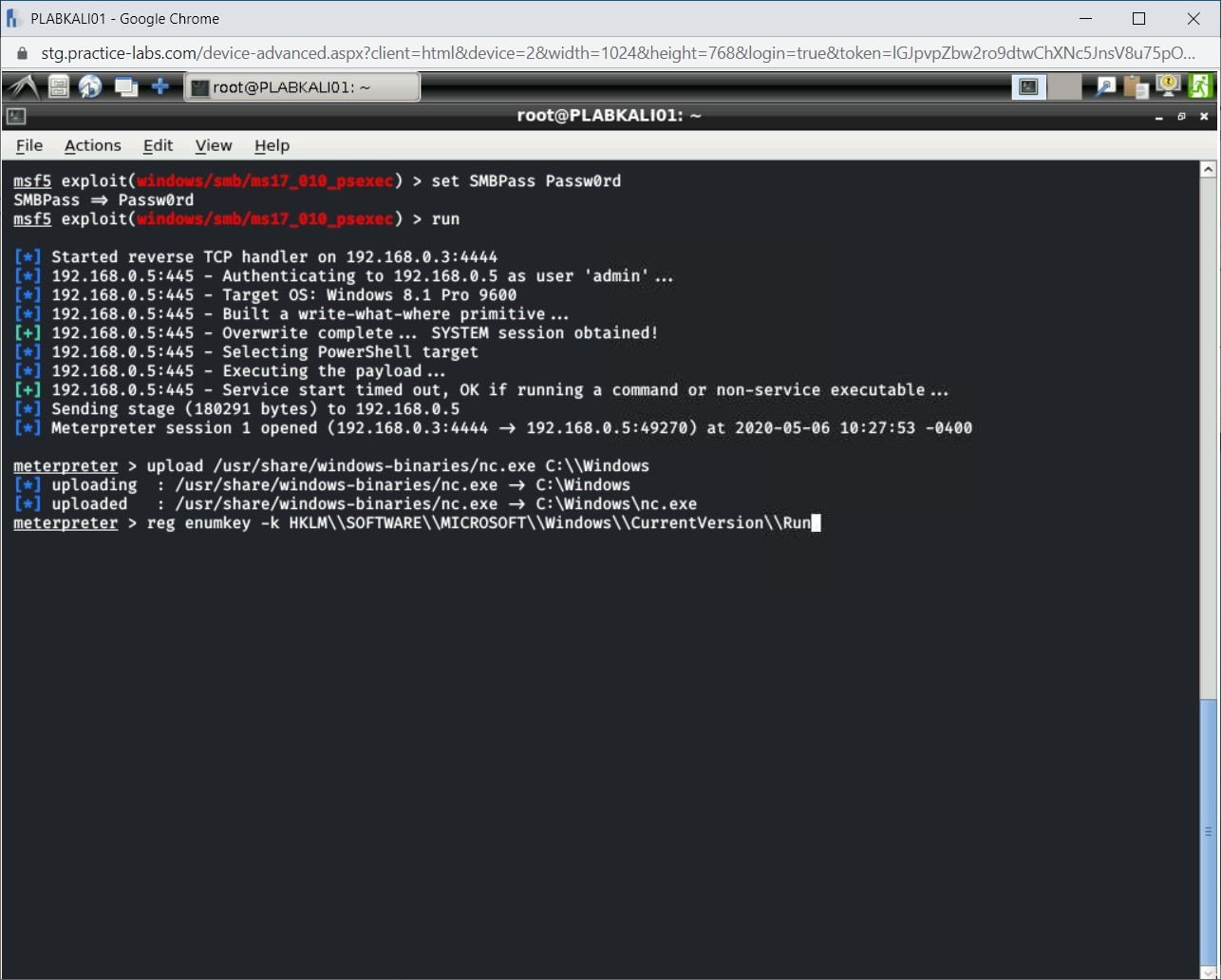 Figure 1.42 Screenshot of PLABKALI01