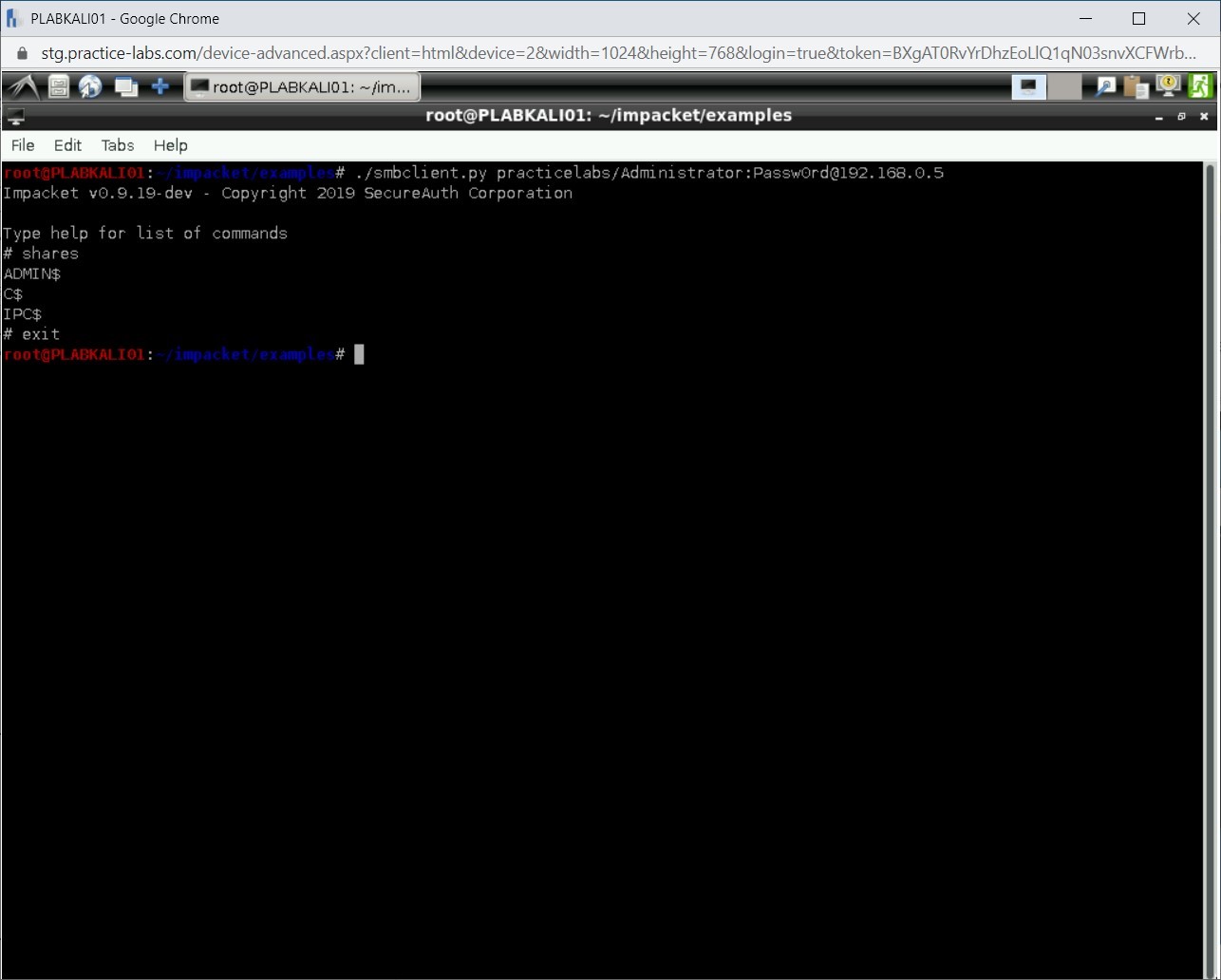 Figure 1.106 Screenshot of PLABKALI01