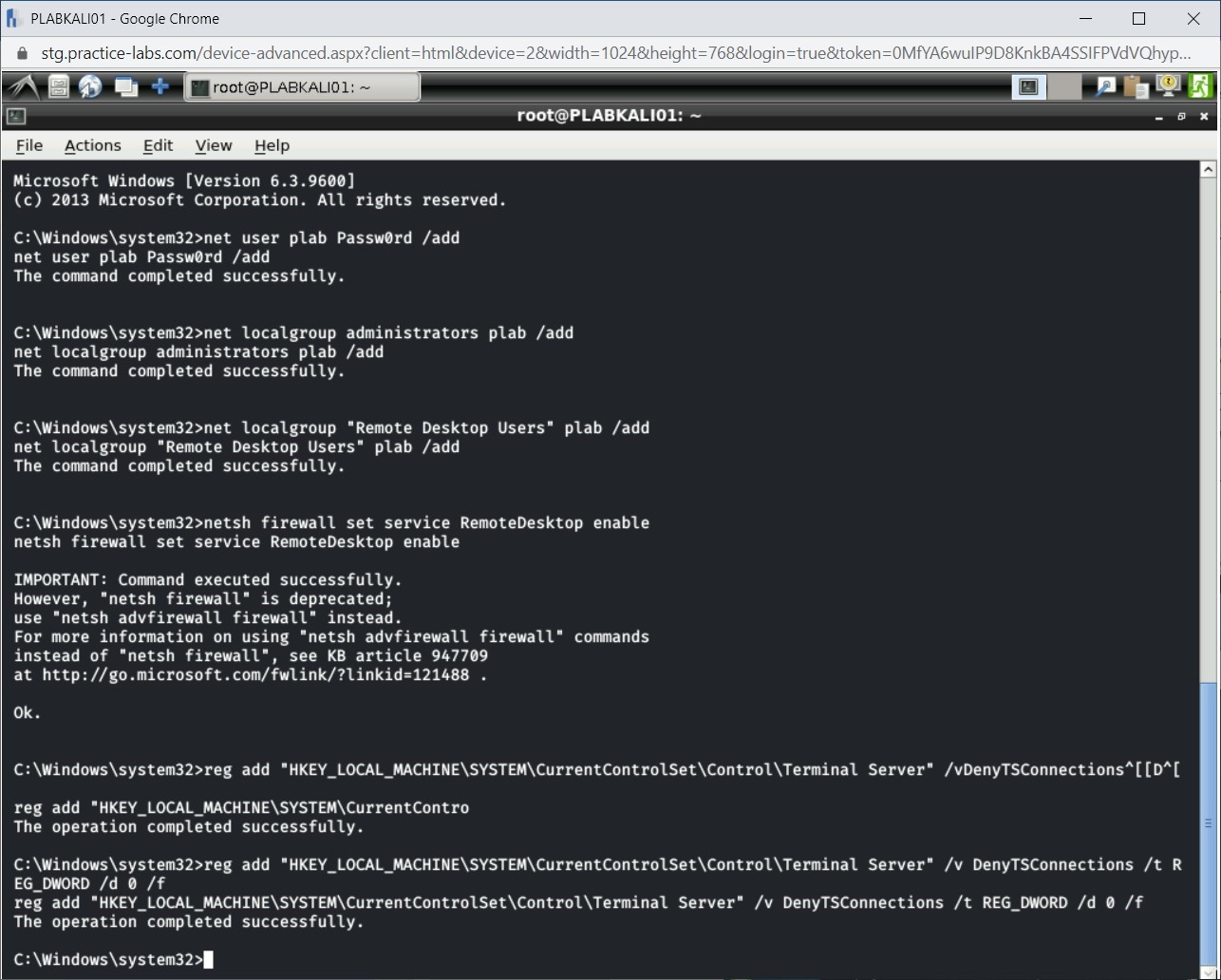 Figure 1.27 Screenshot of PLABKALI01