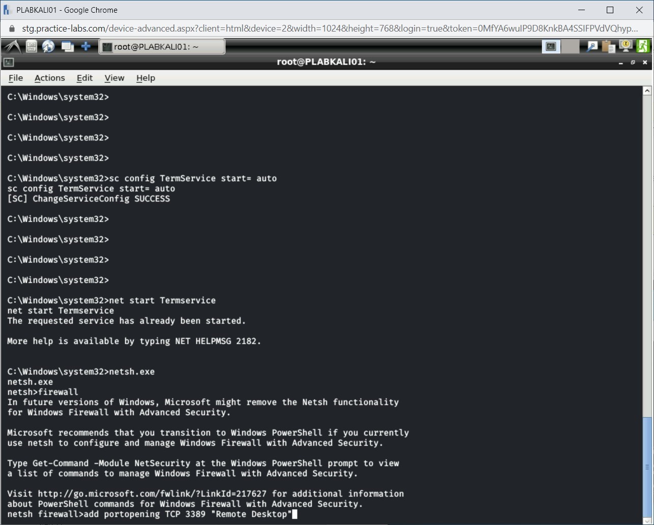 Figure 1.36 Screenshot of PLABKALI01
