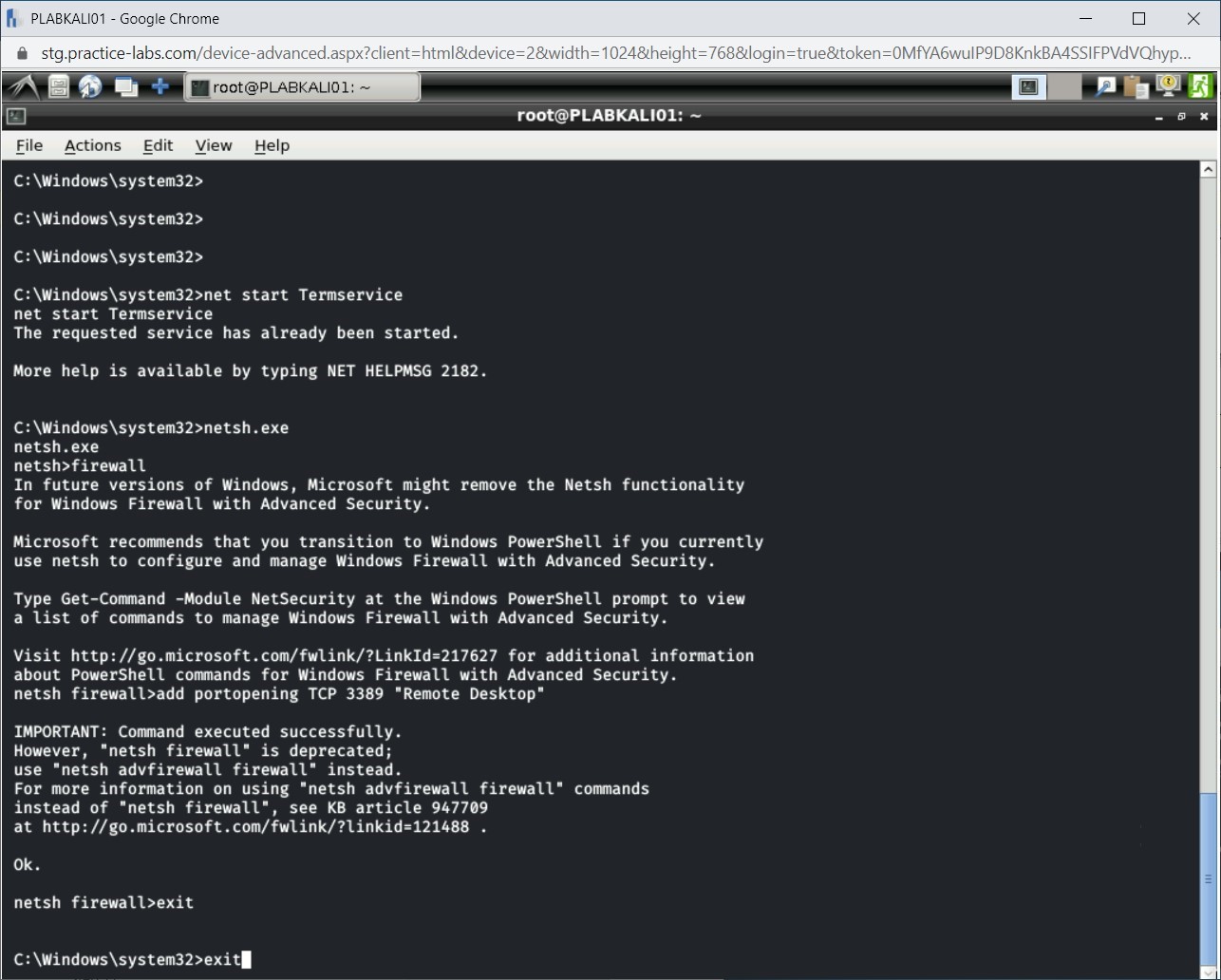 Figure 1.38 Screenshot of PLABKALI01