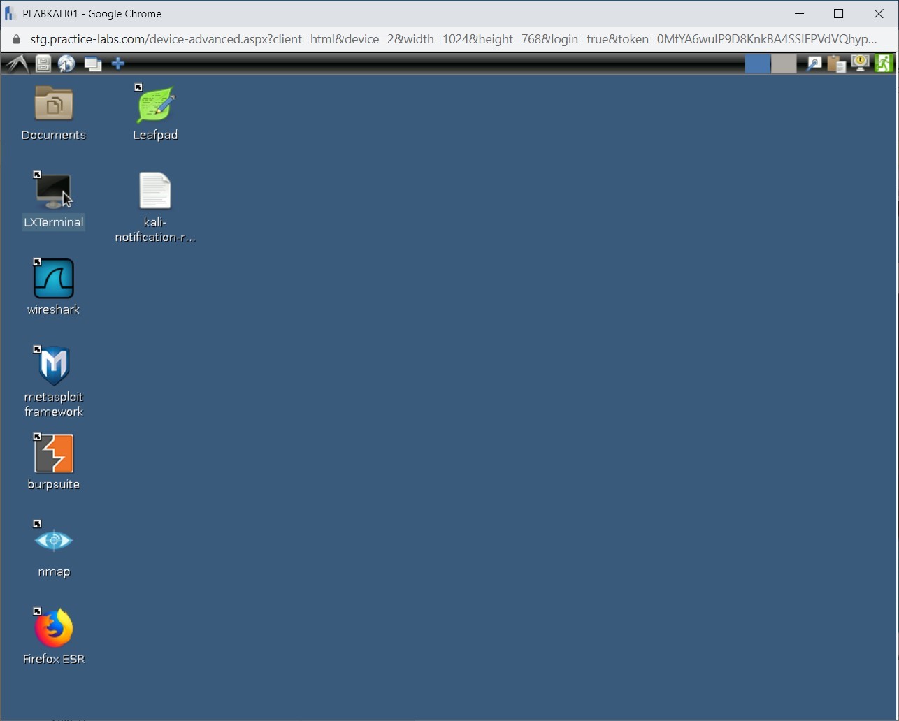 Figure 1.60 Screenshot of PLABKALI01