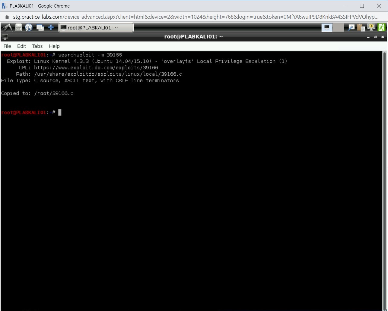 Figure 1.68 Screenshot of PLABKALI01