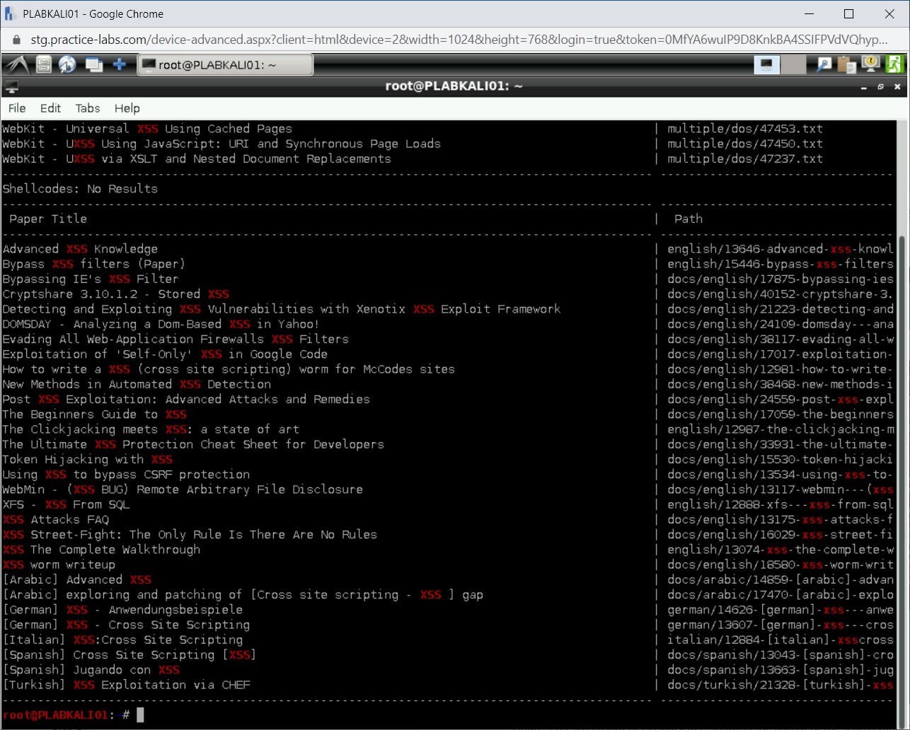 Figure 1.81 Screenshot of PLABKALI01
