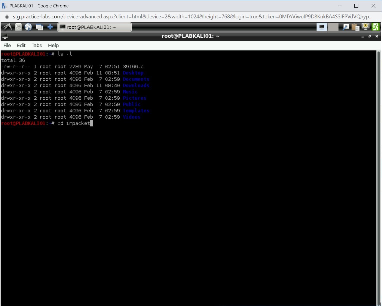 Figure 1.83 Screenshot of PLABKALI01