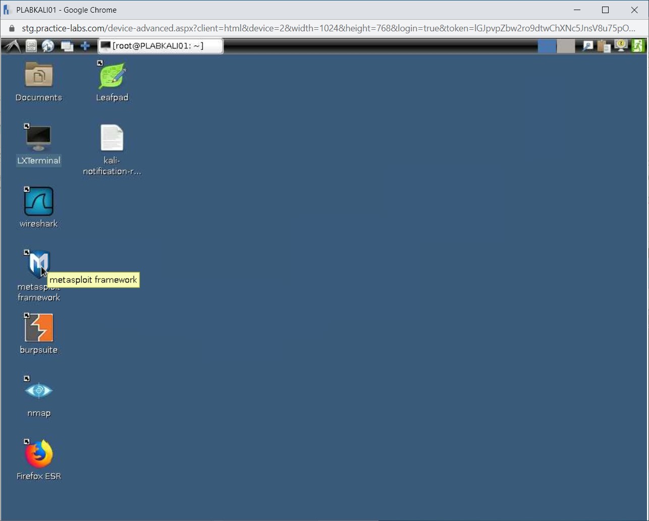 Figure 1.8 Screenshot of PLABKALI01