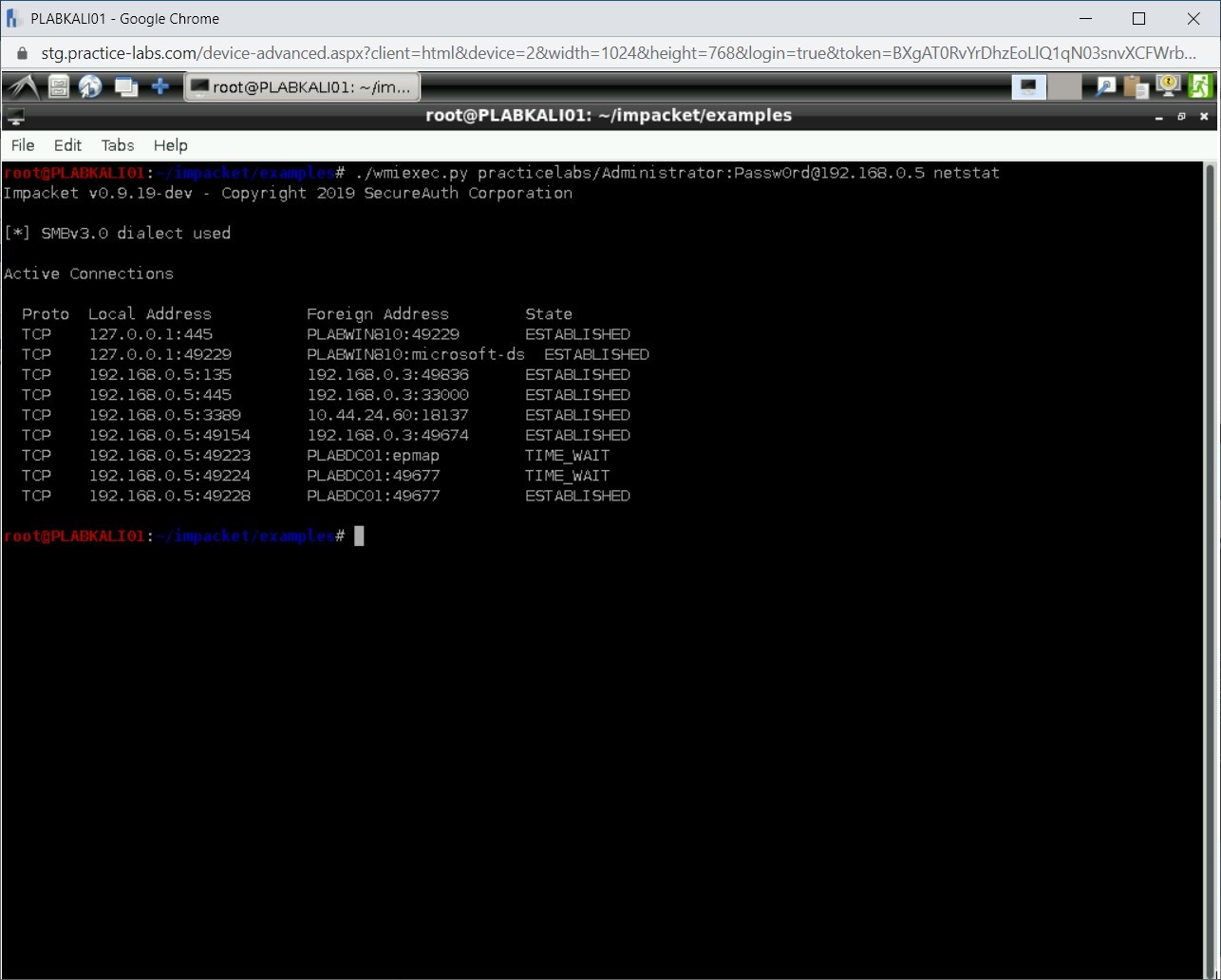Figure 1.96 Screenshot of PLABKALI01