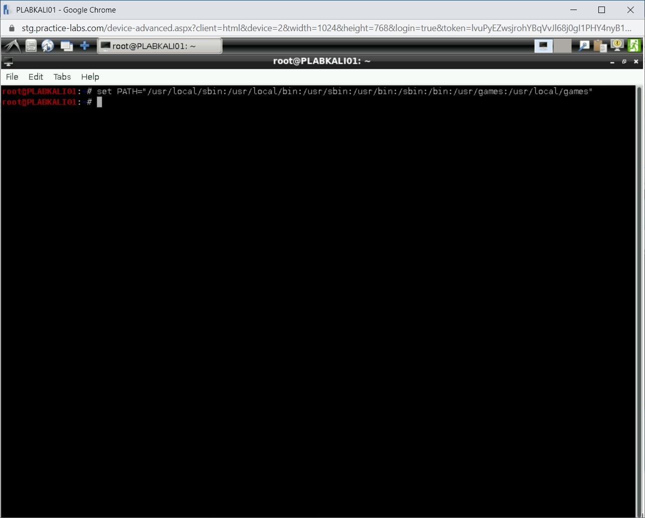 Figure 1.35 Screenshot of PLABKALI01