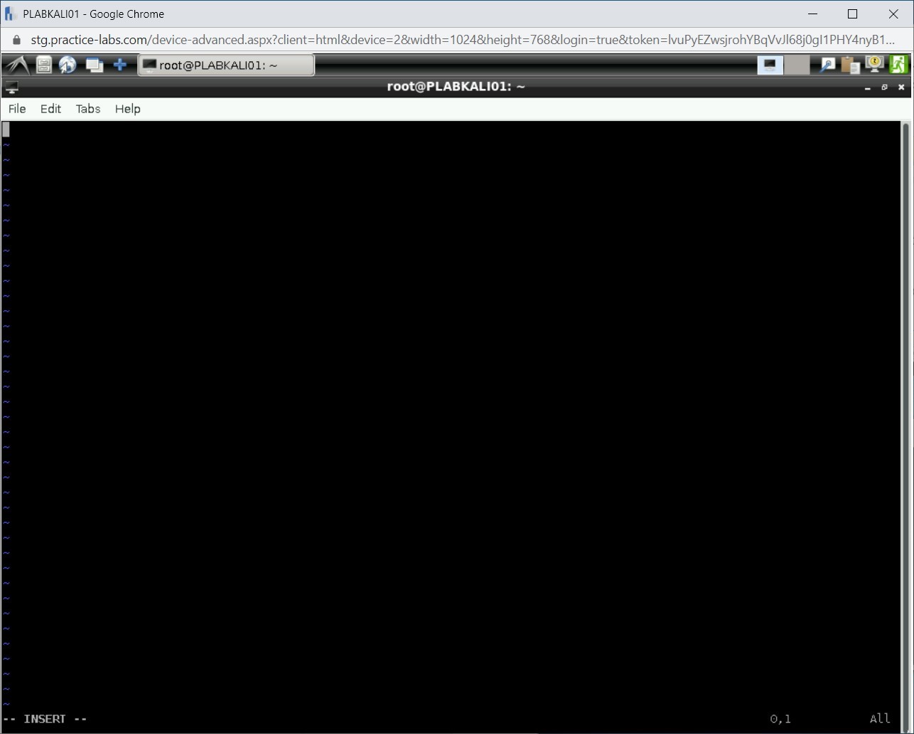 Figure 2.3 Screenshot of PLABKALI01