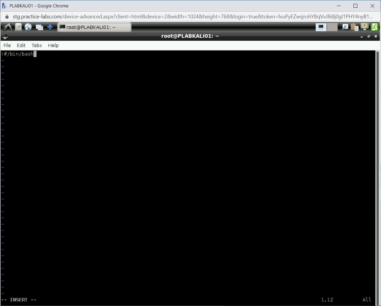 Figure 2.4 Screenshot of PLABKALI01