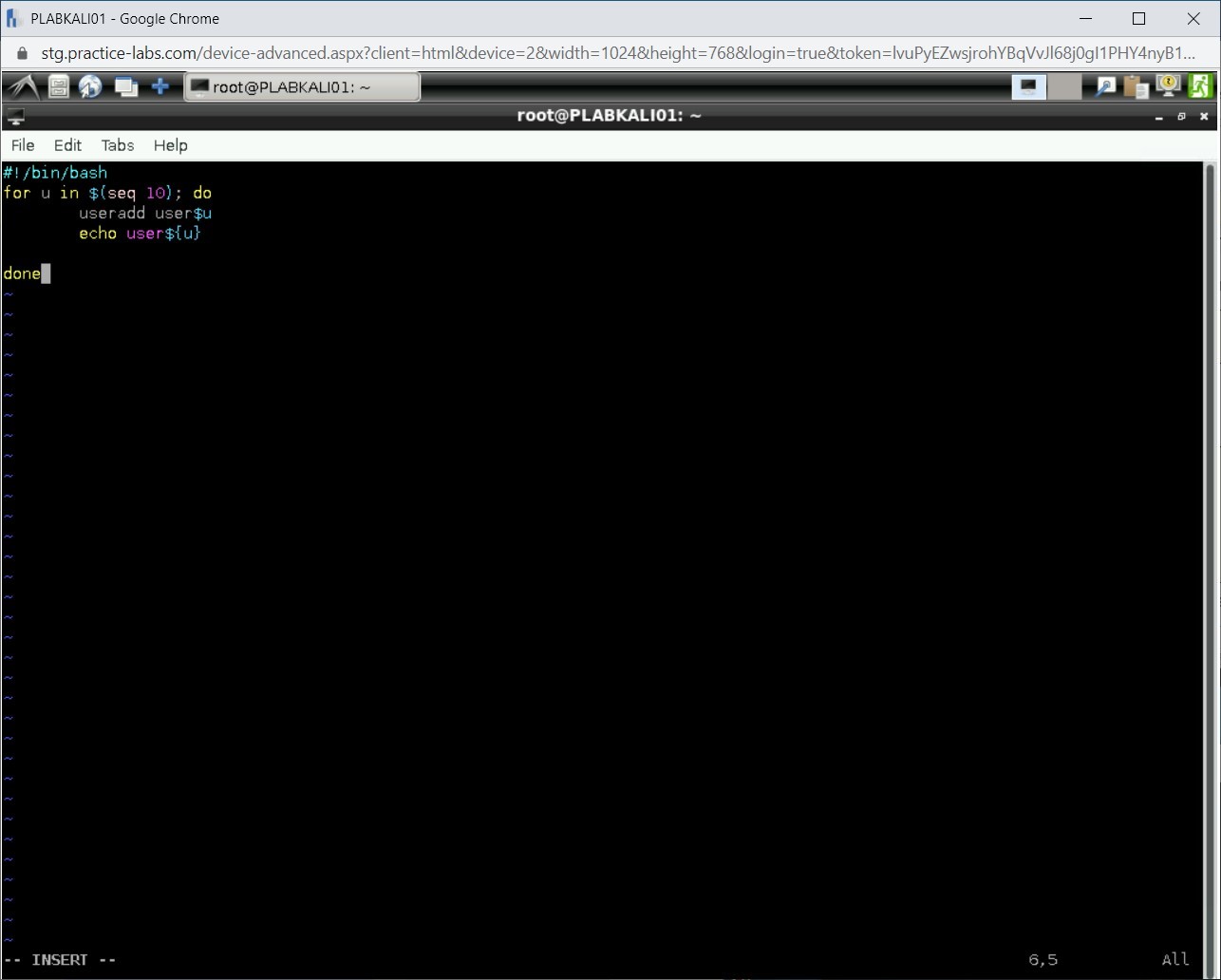 Figure 2.21 Screenshot of PLABKALI01