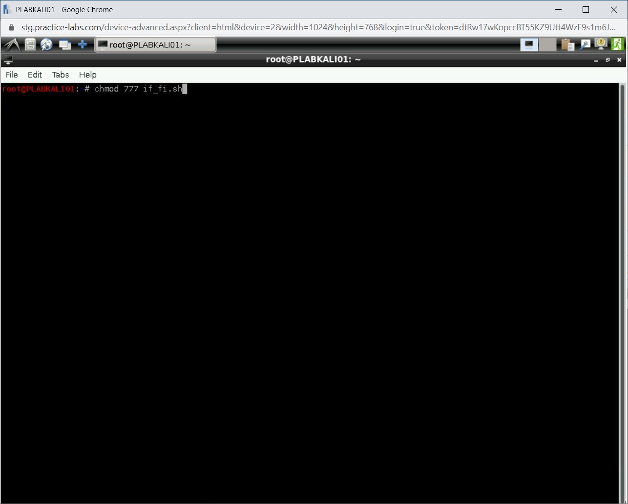 Figure 2.31 Screenshot of PLABKALI01