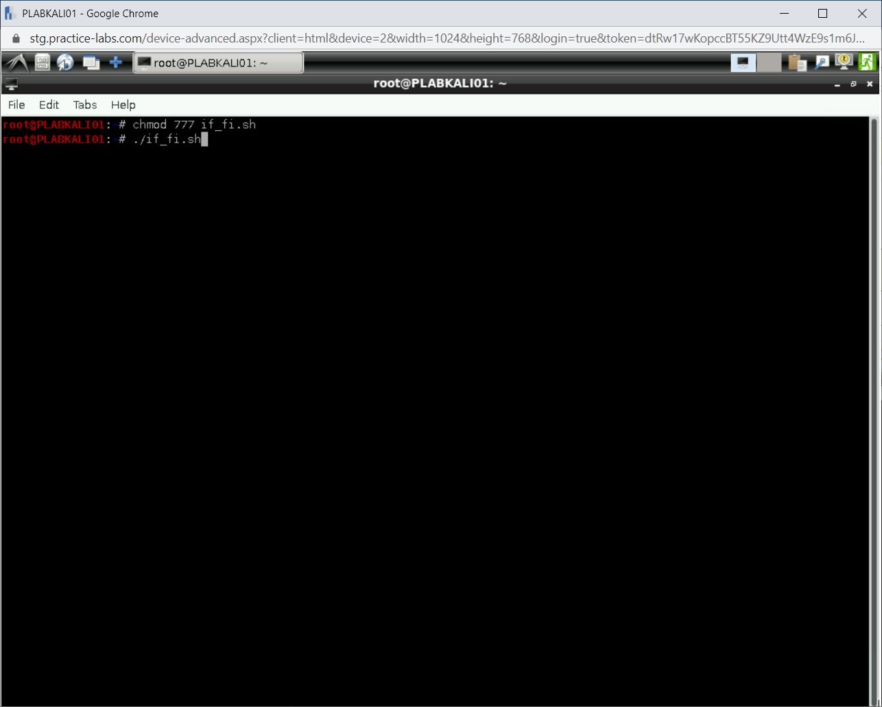 Figure 2.32 Screenshot of PLABKALI01