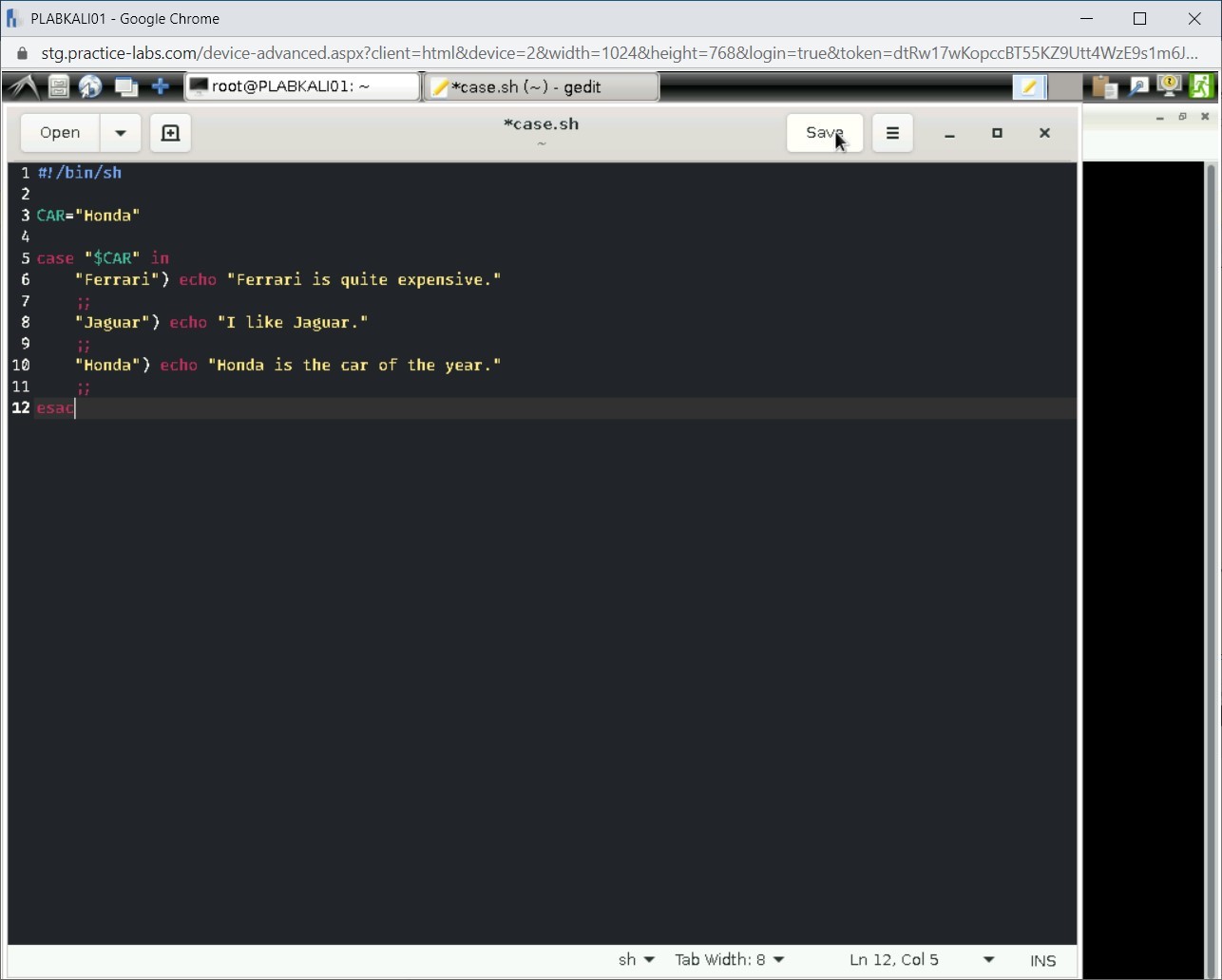 Figure 2.35 Screenshot of PLABKALI01