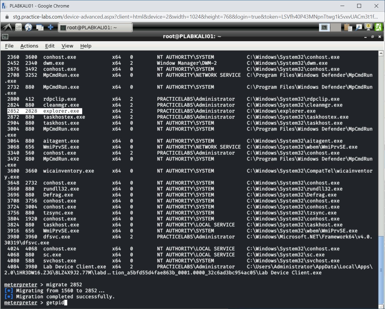 Figure 1.24 Screenshot of PLABKALI01