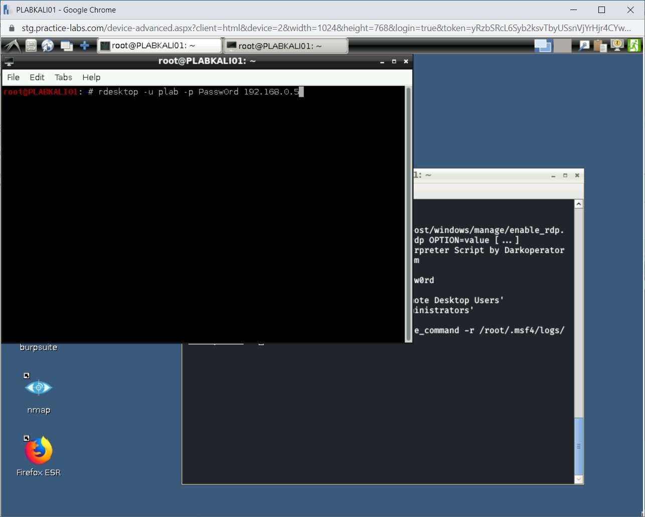 Figure 1.48 Screenshot of PLABKALI01