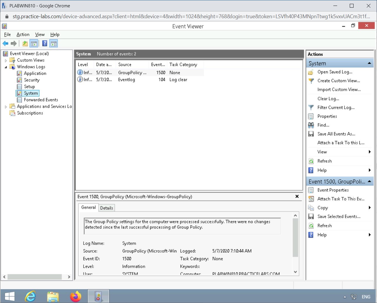 Figure 1.64 Screenshot of PLABWIN810