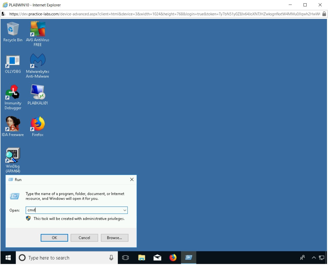 Figure 2.23 Screenshot of PLABWIN10