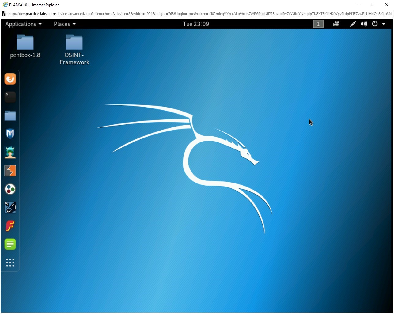 Figure 2.1 Screenshot of PLABKALI01