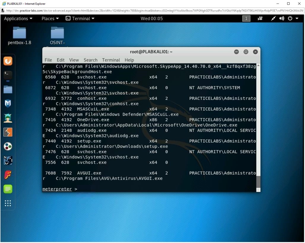 Figure 2.45 Screenshot of PLABKALI01