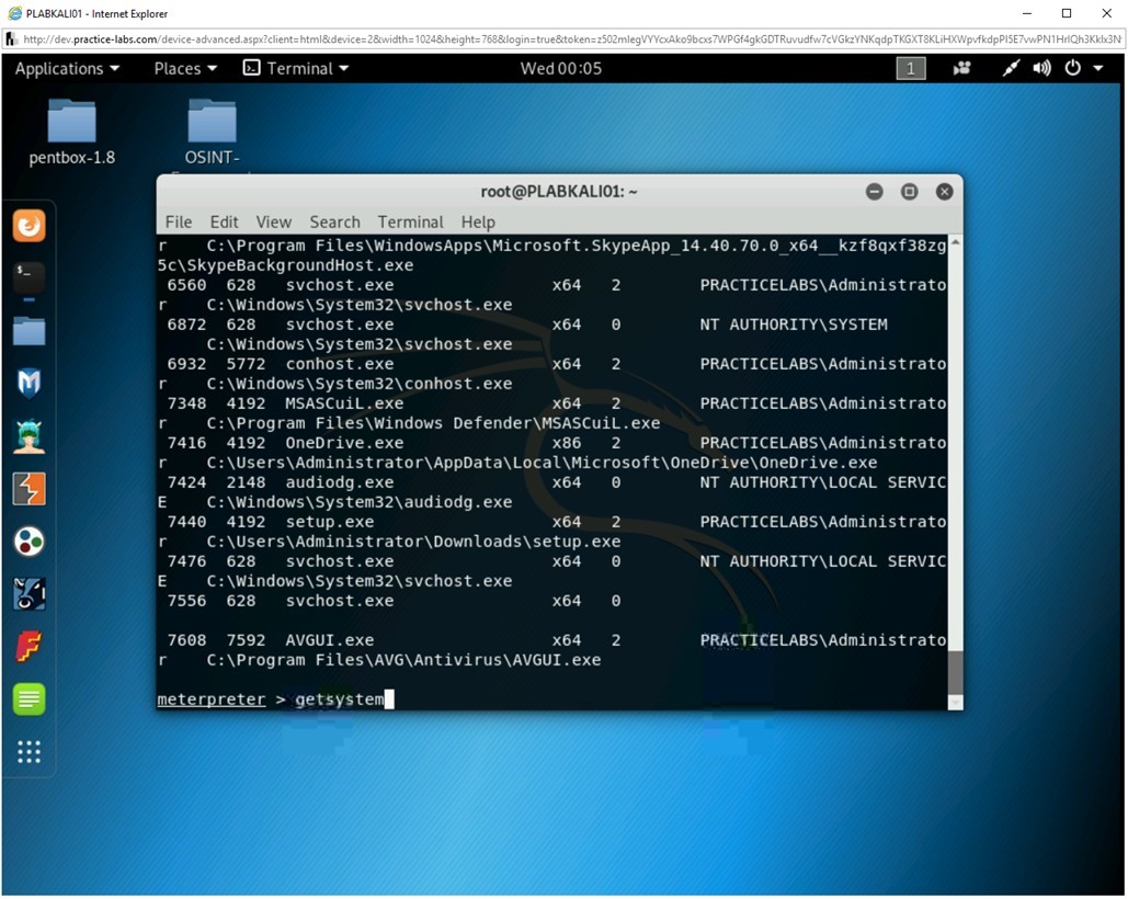Figure 2.46 Screenshot of PLABKALI01