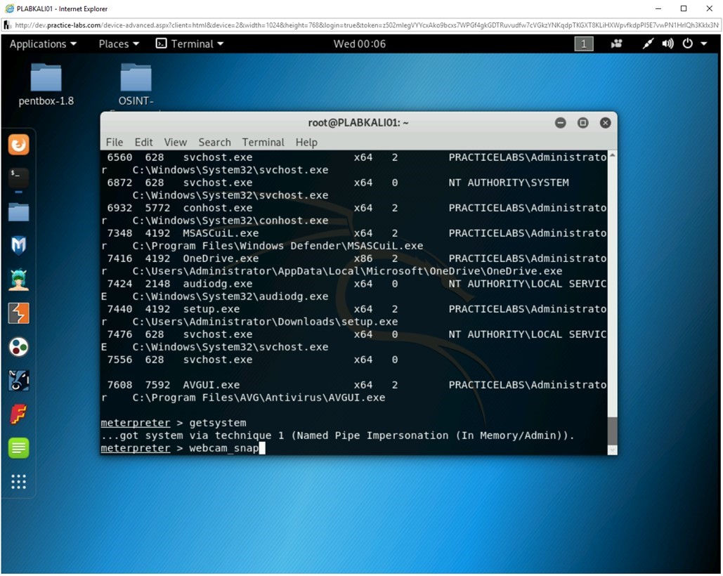 Figure 2.48 Screenshot of PLABKALI01