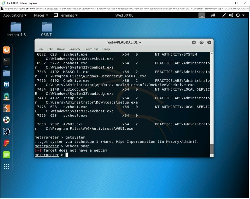 Figure 2.49 Screenshot of PLABKALI01
