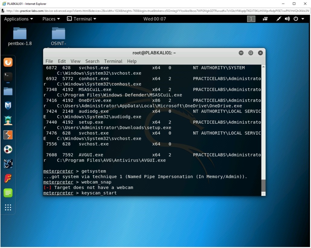Figure 2.50 Screenshot of PLABKALI01