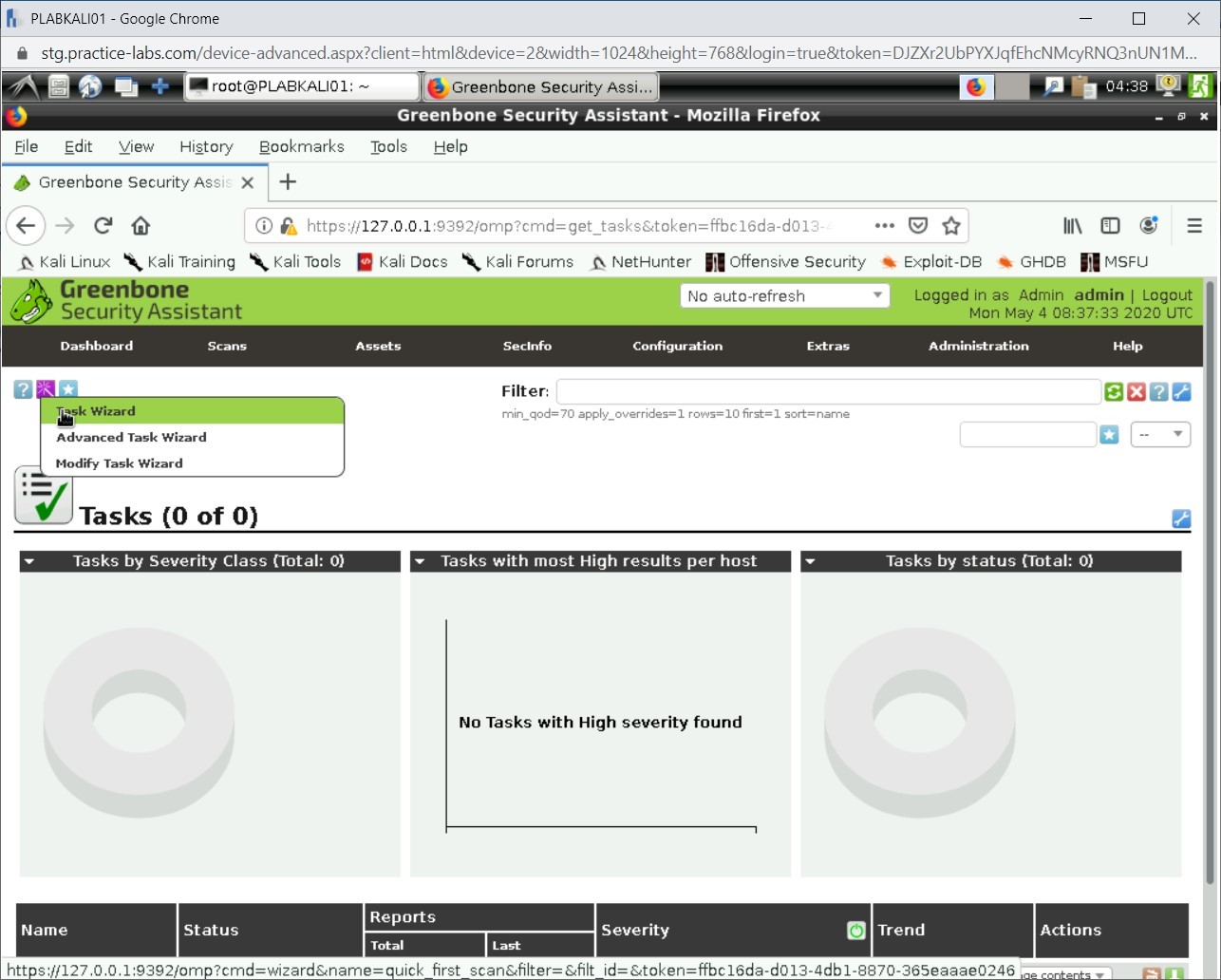 Figure 2.19 Screenshot of PLABKALI01