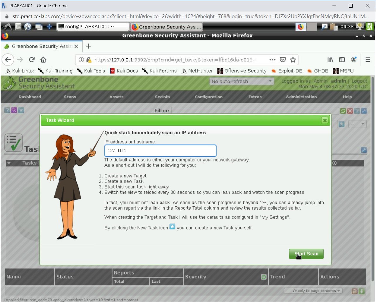 Figure 2.20 Screenshot of PLABKALI01