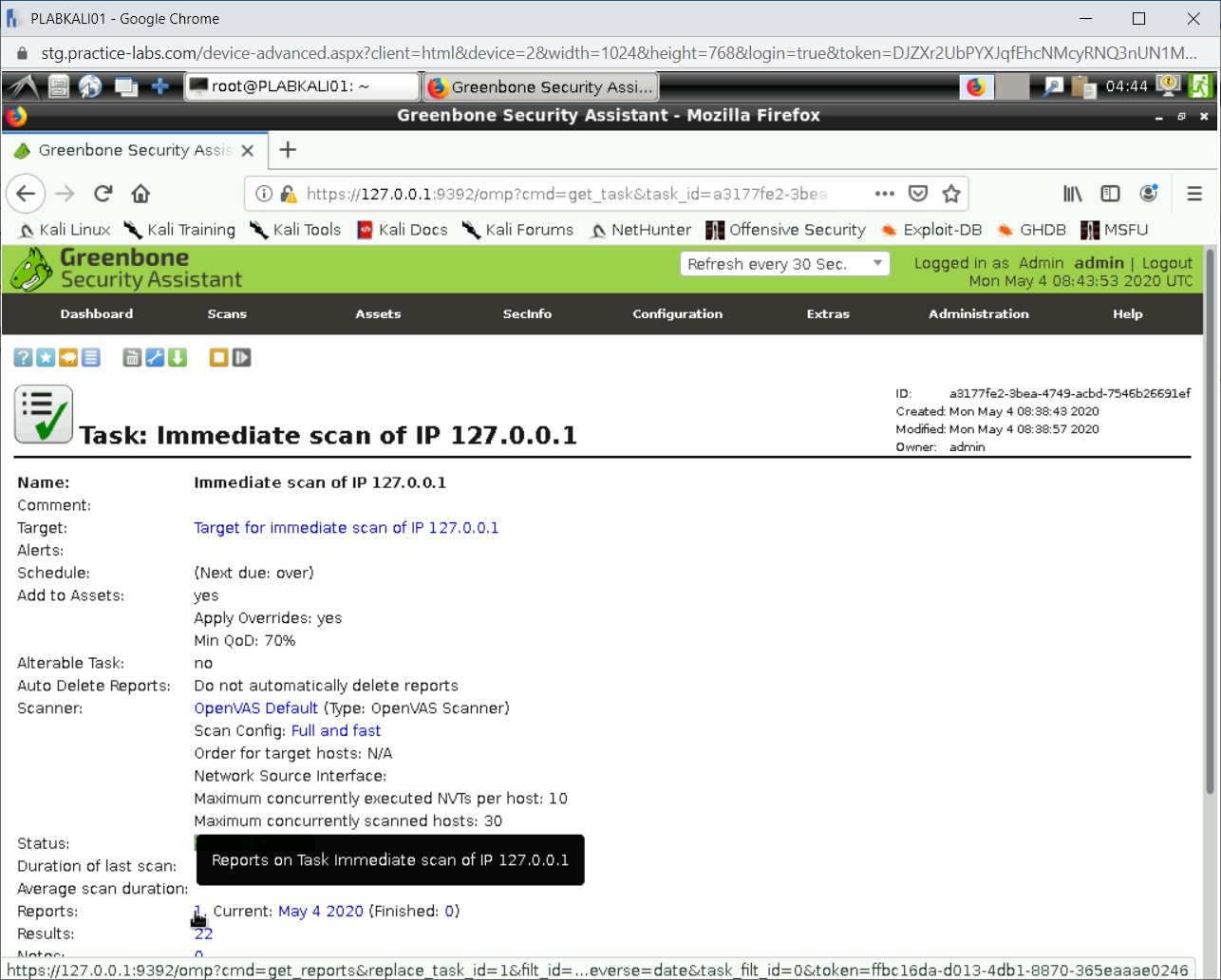 Figure 2.24 Screenshot of PLABKALI01