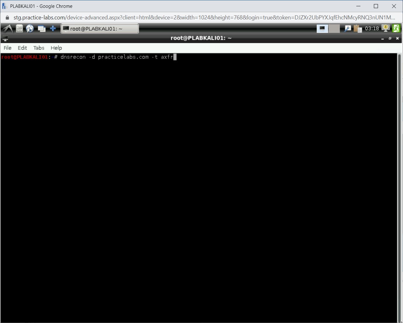 Figure 1.13 Screenshot of PLABKALI01