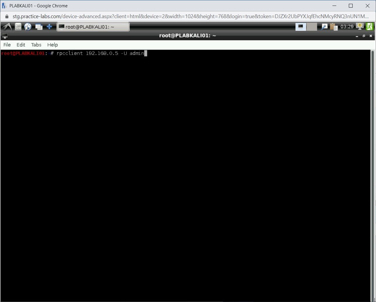 Figure 1.28 Screenshot of PLABKALI01