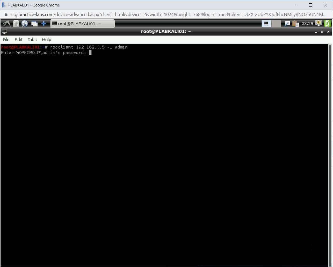 Figure 1.29 Screenshot of PLABKALI01
